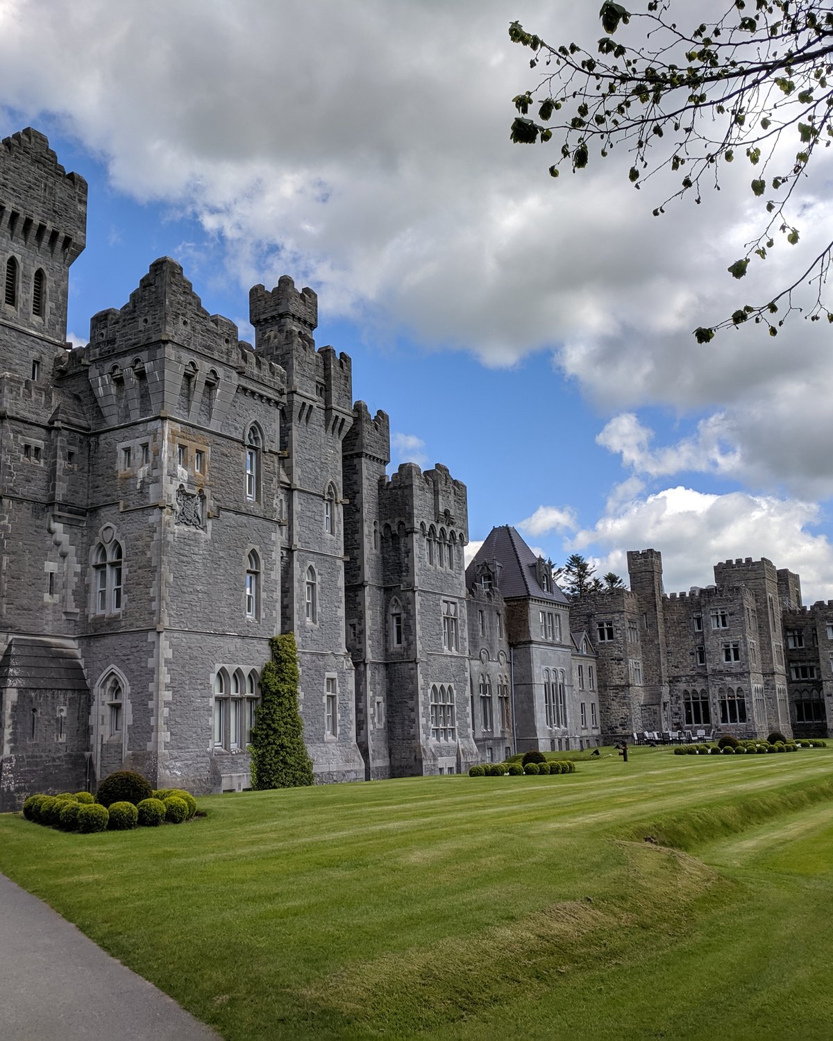 Ashford Castle on the shore of Lough Corrib, Ireland